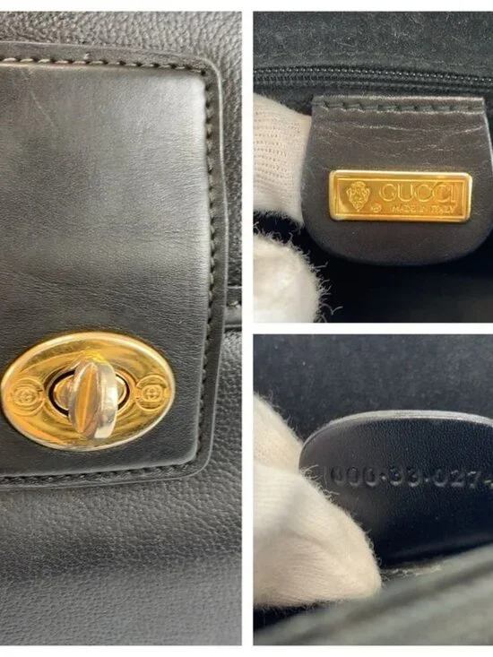 Gucci Vintage Black 000 33 2-Way Shoulder Bag - Picture 3 of 9